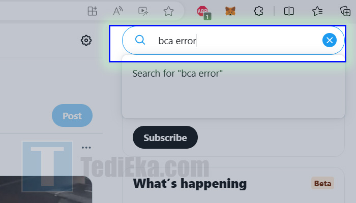 twitter.com bca error pencarian