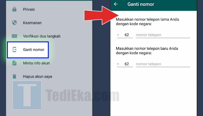 whatsapp ganti nomor - nomor lama nomor baru
