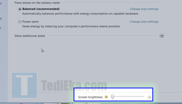 windows 7 screen brightness