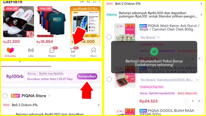 Bagaimana Cara Pakai Bonus Dadakan di Lazada