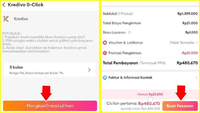 Menyelesaikan Pembelian Kredit Hp di Lazada