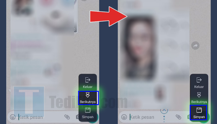 android tangkapan layar super berikutnya - simpan
