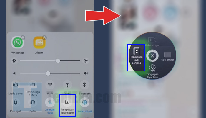 android tangkapan layar super - tangkapan layar panjang