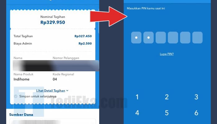 brimo konfirmasi pembayaran indihome