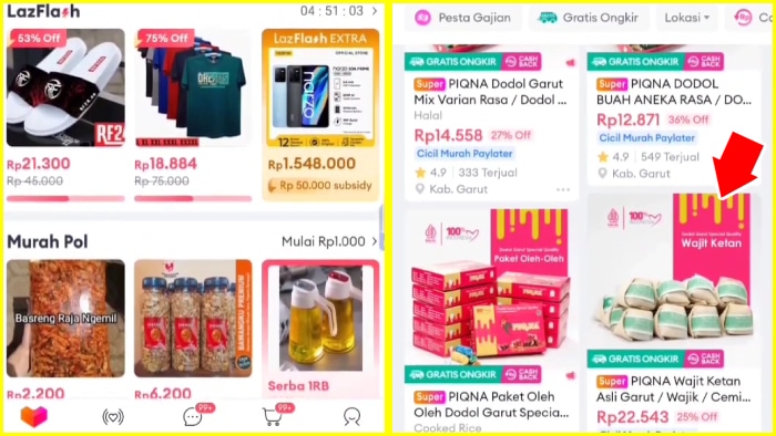 cari barang yang ingin kamu beli dengan bonus dadakan