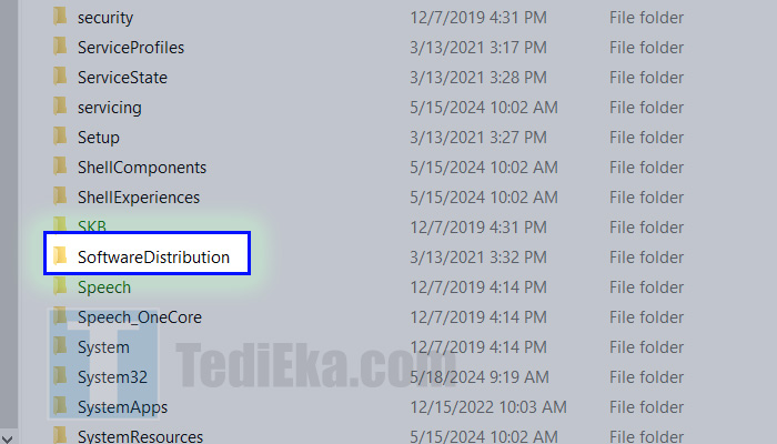 file explorer local disk c - software distribution