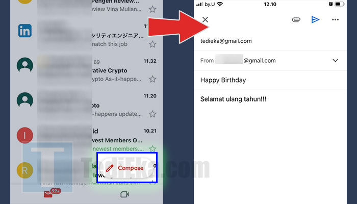 gmail compose - tulis pesan