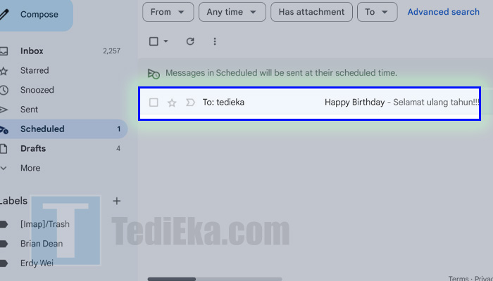 gmail pilih email scheduled