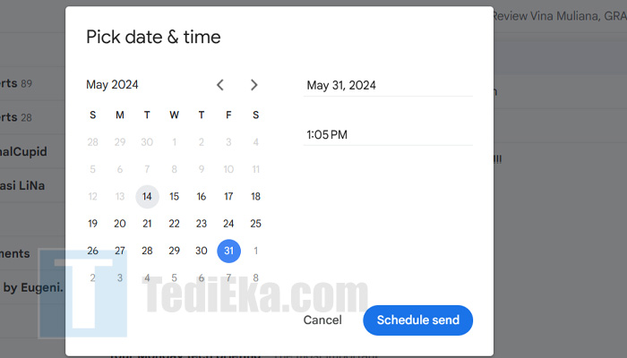 gmail tentukan tanggal schedule send