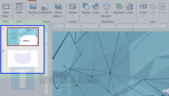 microsoft powerpoint pilih slide