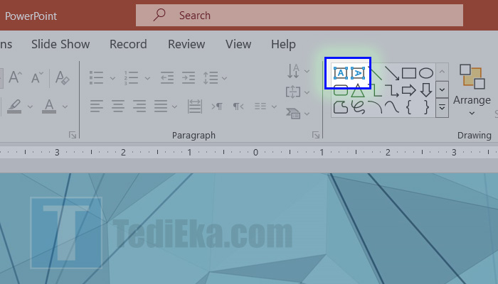 microsoft powerpoint tambahkan textbox