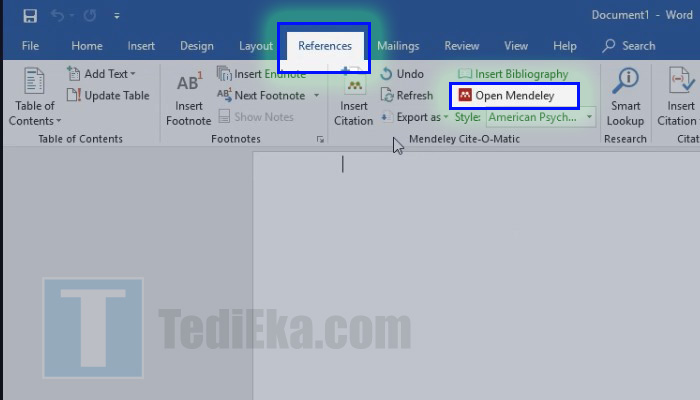 microsoft word references - mendeley