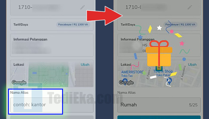 pln mobile nama alias - tambahkan id pelanggan berhasil