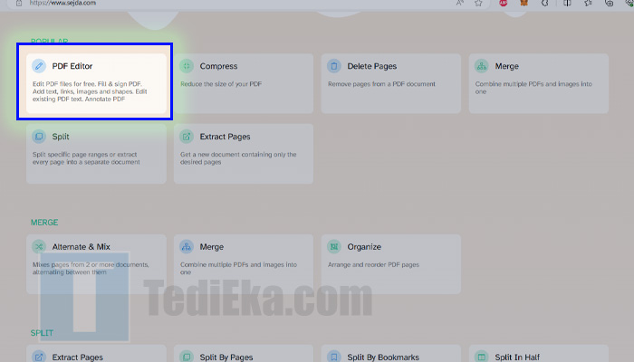 sejda.com pdf editor