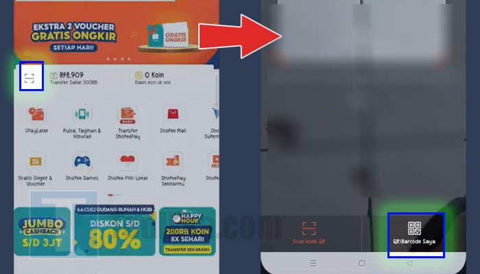 shopee scan - qr barcode saya