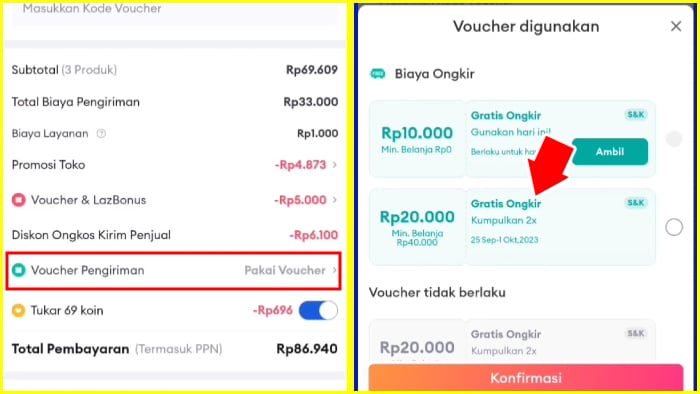 Voucher Pengiriman