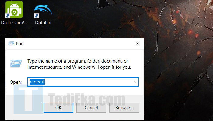 windows 10 run regedit