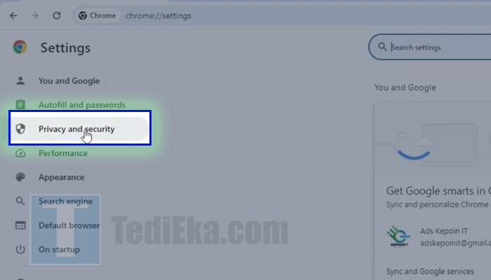 google chrome privacy and security