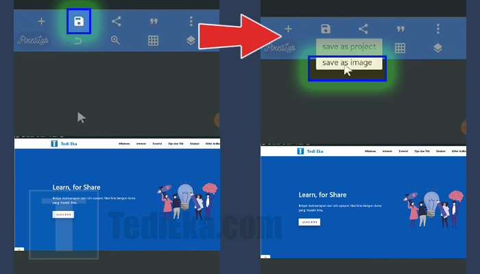 pixellab disket - save as image
