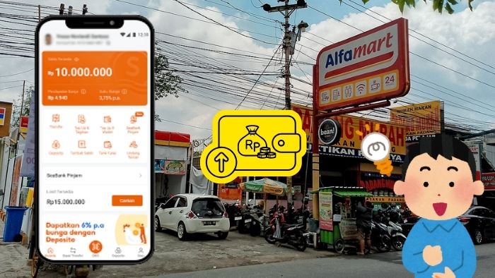 top up seabank di alfamart