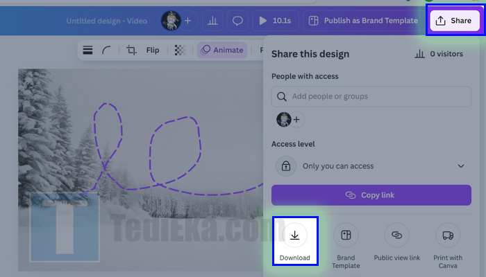 Membuat Animasi di Canva