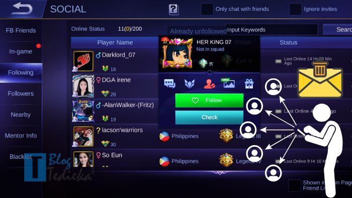 Cara Menghapus Chat di ML Mobile Legend
